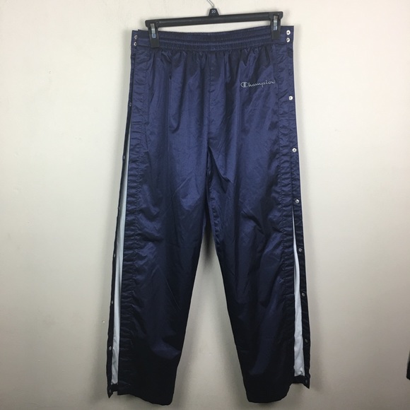Vintage champion blue snap away sweat pants - Picture 5 of 9